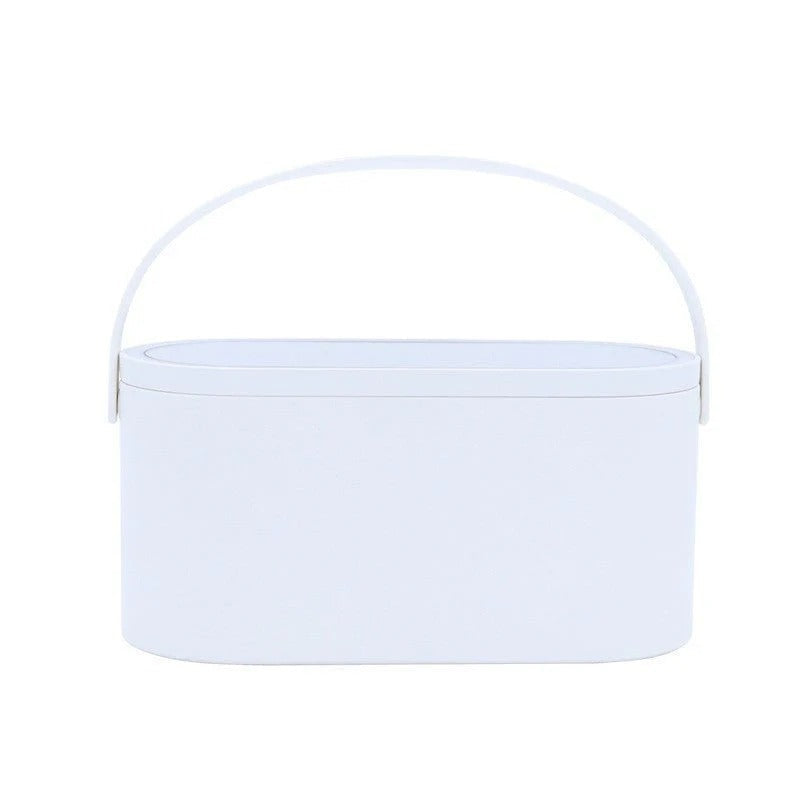 Portable LED Light Storage Box Beauty And Makeup Mirror